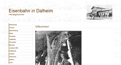 Desktop Screenshot of eisenbahn-in-dalheim.de